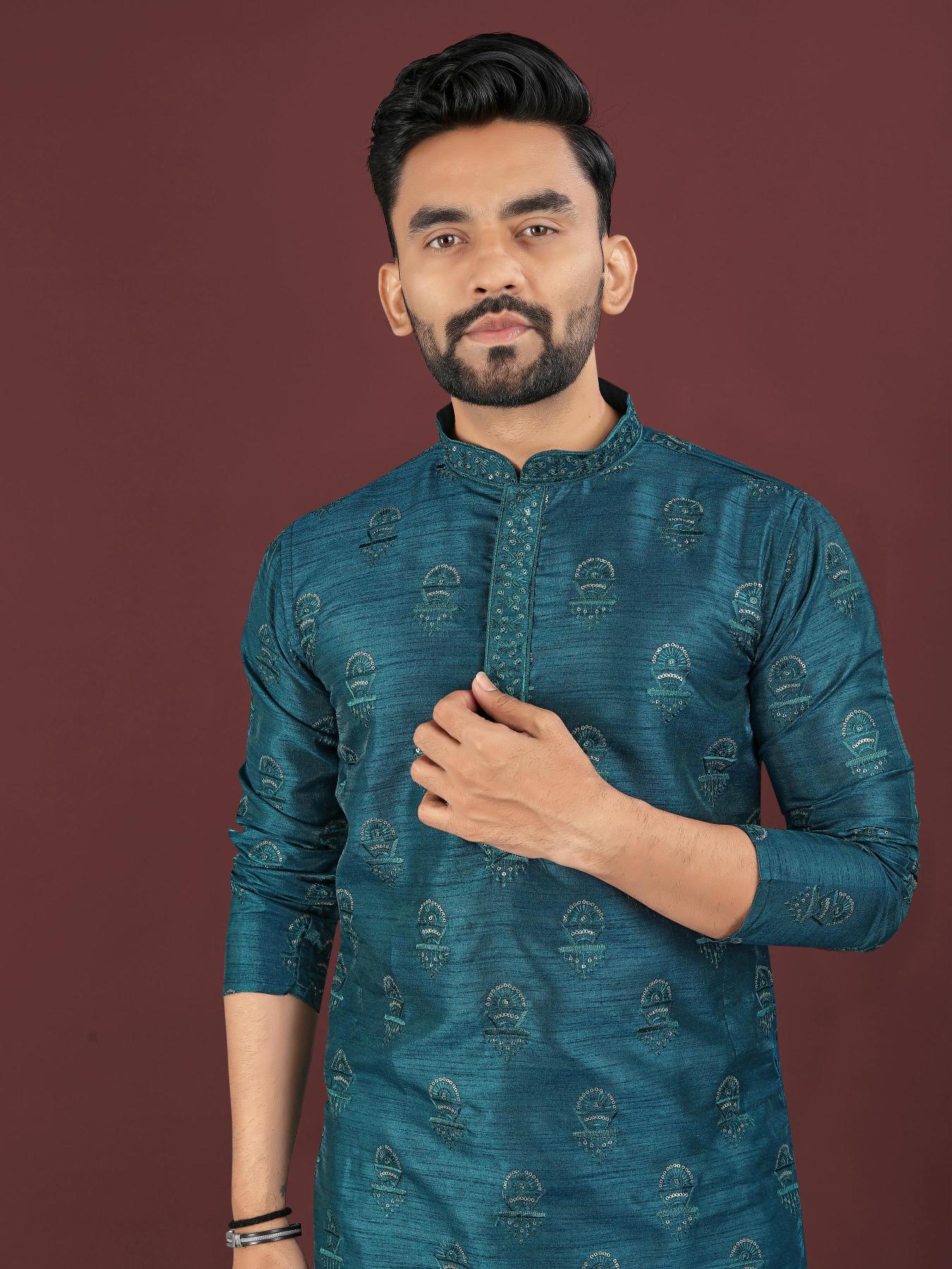 Sangrila Banglory silk Surat wholesale market for mens wear Kurta