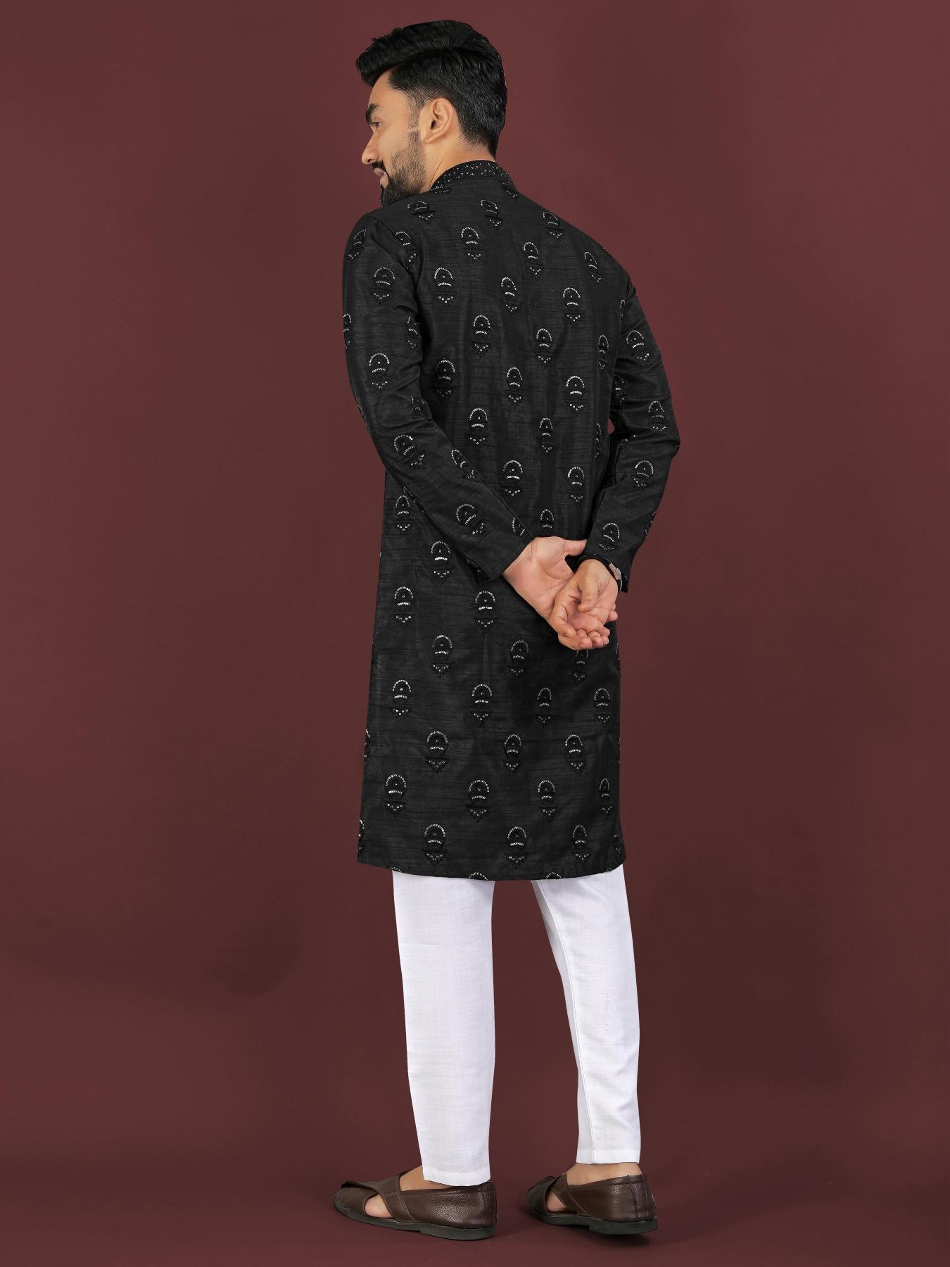 Sangrila Banglory silk Surat wholesale market for mens wear Kurta