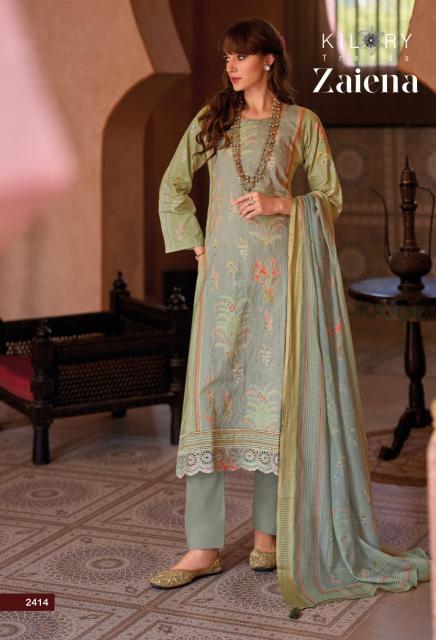 Kilory zaiena cotton catalogue dress material wholesale 
