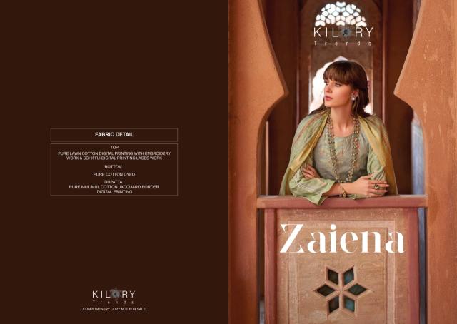 Kilory zaiena cotton catalogue dress material wholesale 