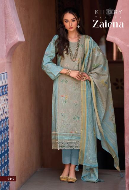 Kilory zaiena cotton catalogue dress material wholesale 