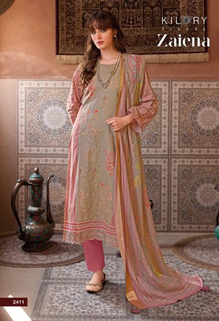 Kilory zaiena cotton catalogue dress material wholesale 