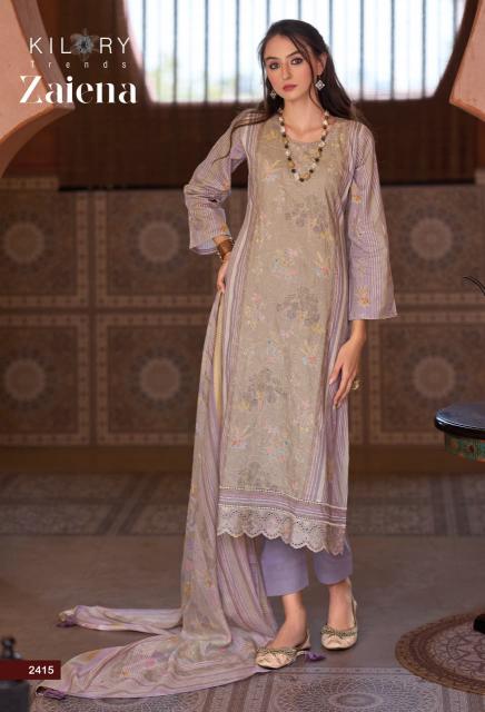 Kilory zaiena cotton catalogue dress material wholesale 