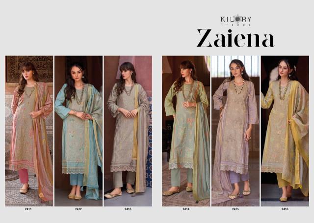 Kilory zaiena cotton catalogue dress material wholesale 